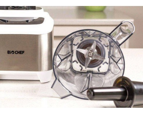 Блендер професійний BioChef Atlas Power Blender (Stainless Steel) - самий безшумний супер блендер, білий