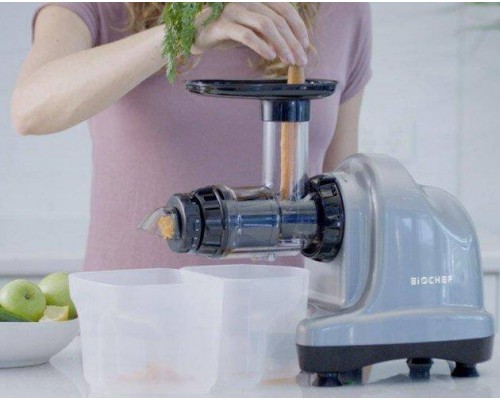 Соковитискач BioChef Axis Cold Press Juicer срібло