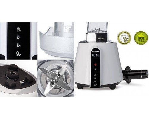 Professional Blender BioChef Living Food Blender with temperature sensor, white