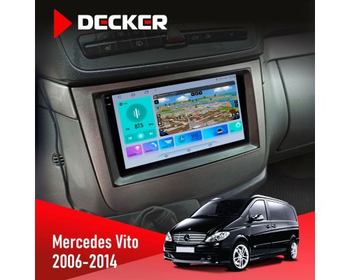 Штатна магнітола Mercedes-Benz Vito 2003-2014 Decker D10-009 4x64, DSP, 4G, 2k 