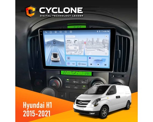 Штатна магнітола Hyundai H-1 2015-2021 Cyclone C9-012 4x64 DSP 4G 