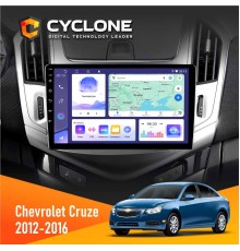 Штатна магнітола Chevrolet Cruze 2012-2016 Cyclone C9-011 4x64, DSP