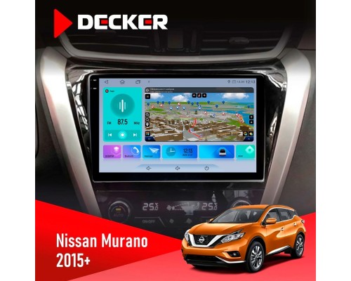 Штатна магнітола Nissana Murano 2015 Decker D10-009 4x64, DSP, 4G, 2k 