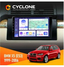 Штатна магнітола BMW X5 (E53) 1999-2006 Радіо модуль Cyclone C9-011 4x64, DSP