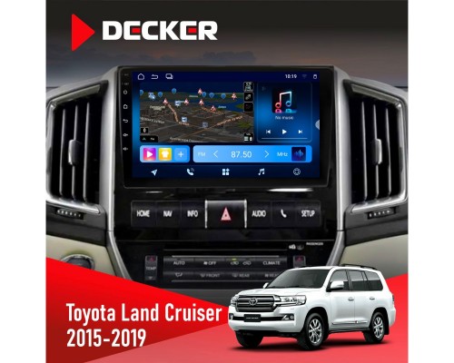 Штатна магнітола Toyota Land Cruiser (200) 2015-2019 Decker D9-008 8x128 DSP 4G 