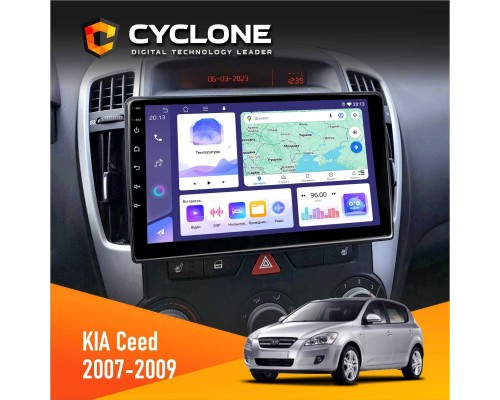 Штатна магнітола KIA Ceed 2007-2009 Cyclone C9-011 4x64, DSP 