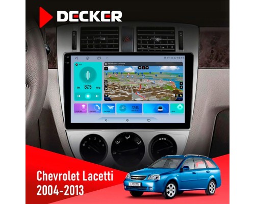 Штатна магнітола Chevrolet Lacetti 2004-2013 Decker D10-009 4x64, DSP, 4G, 2k 