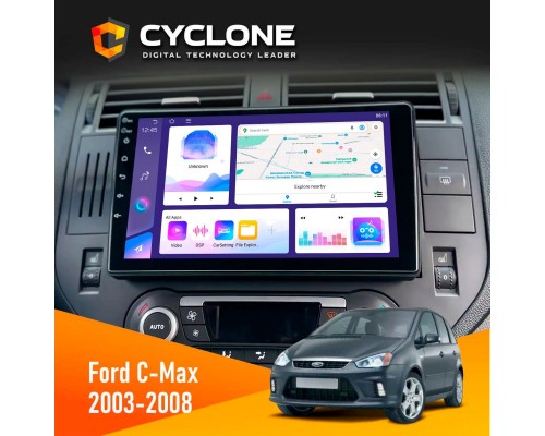 Штатна магнітола Ford C-Max 2003-2008 Cyclone C9-011 4x64, DSP 