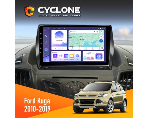 Штатна магнітола Ford Kuga 2013-2019 Cyclone C9-011 4x64, DSP 