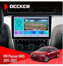 Штатна магнітола Volkswagen Passat NMS 2011-2021 Decker D10-009 4x64, DSP, 4G, 2k