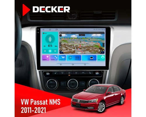 Штатна магнітола Volkswagen Passat NMS 2011-2021 Decker D10-009 4x64, DSP, 4G, 2k 