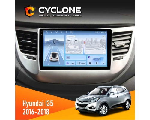 Штатна магнітола Hyundai IX35 2016-2018 Cyclone C9-012 4x64 DSP 4G 