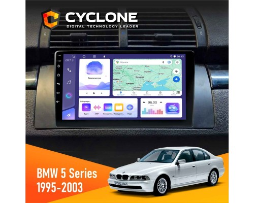 Штатна магнітола BMW 5 Series (E39) 1995-2003 Cyclone C9-011 4x64, DSP 