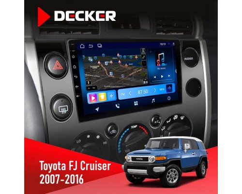 Штатна магнітола Toyota FJ Cruiser 2007-2016 Decker D9-008 8x128 DSP 4G 