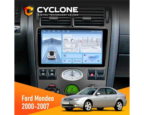 Штатна магнітола Ford Mondeo 2000-2007 Cyclone C9-012 4x64 DSP 4G 