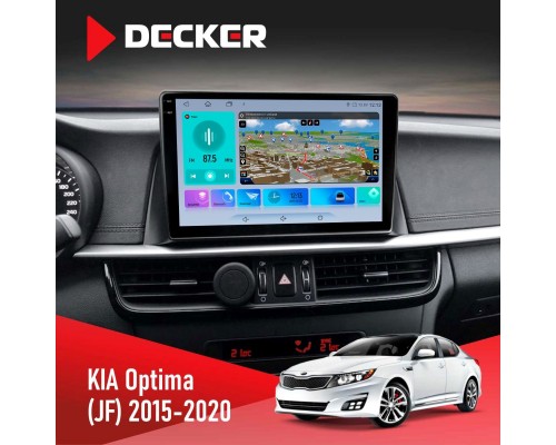 Штатна магнітола KIA Optima, K5 2015-2020 Decker D10-009 4x64, DSP, 4G, 2k 