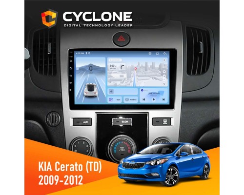 Штатна магнітола KIA Cerato (TD) 2009-2012 Cyclone C9-012 4x64 DSP 4G 