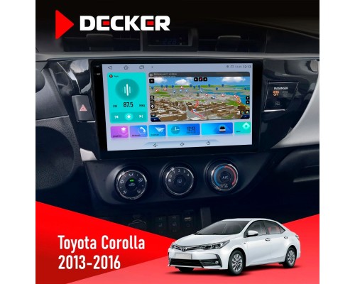 Штатна магнітола Toyota Corolla 2013-2016 Decker D10-009 4x64, DSP, 4G, 2k 