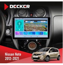 Штатна магнітола Nissan Note 2012-2021 Decker D10-009 4x64, DSP, 4G, 2k