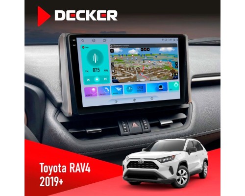 Штатна магнітола Toyota RAV4 2019 Decker D10-009 4x64, DSP, 4G, 2k 