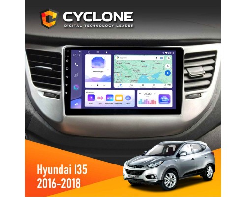 Штатна магнітола Hyundai IX35 2016-2018 Cyclone C9-011 4x64, DSP 