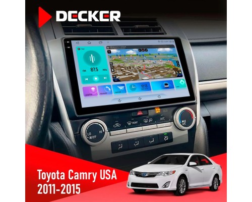 Штатна магнітола Toyota Camry 2011-2015 USA Decker D10-009 4x64, DSP, 4G, 2k 