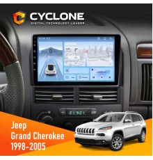 Штатна магнітола Jeep Grand Cheroke 1998-2005 Cyclone C9-012 4x64 DSP 4G