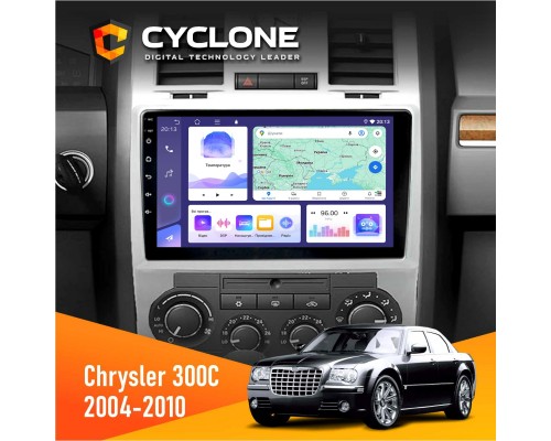 Штатна магнітола Chrysler 300C 2004-2010 Cyclone C9-011 4x64, DSP 