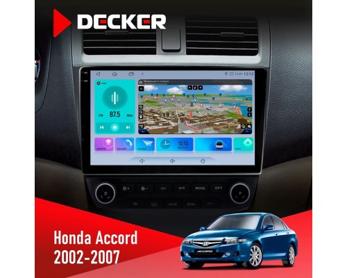 Штатна магнітола Honda Accord 2002-2007 Decker D10-009 4x64, DSP, 4G, 2k 