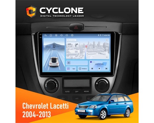 Штатна магнітола Chevrolet Lacetti 2004-2013 Climate Cyclone C9-012 4x64 DSP 4G 