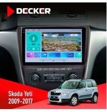 Штатна магнітола Skoda Yeti 2009-2017 Decker D10-009 4x64, DSP, 4G, 2k
