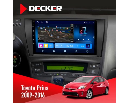 Штатна магнітола Toyota Prius 2009-2016 Decker D9-008 8x128 DSP 4G 