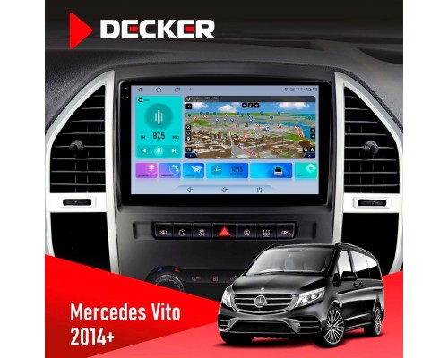Штатна магнітола Mercedes-Benz Vito (W447) 2014 Decker D10-009 4x64, DSP, 4G, 2k 