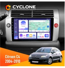 Штатна магнітола Citroen C4 2004-2010 Cyclone C9-011 4x64, DSP