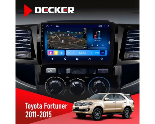 Штатна магнітола Toyota Fortuner 2011-2015 Decker D9-008 8x128 DSP 4G 