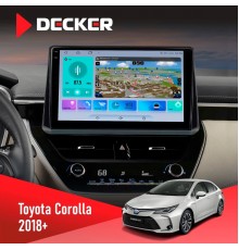 Штатна магнітола Toyota Corolla 2018 Decker D10-009 4x64, DSP, 4G, 2k
