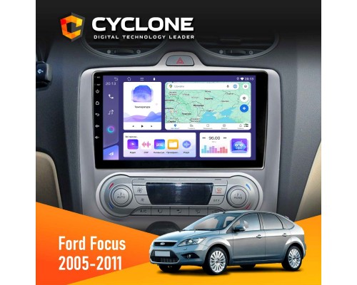 Штатна магнітола Ford Focus 2 2005-2011 Climate Cyclone C9-011 4x64, DSP 
