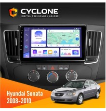 Штатна магнітола Hyundai Sonata 2008-2010 Cyclone C9-011 4x64, DSP