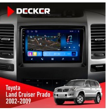 Штатна магнітола Toyota Land Cruiser Prado (120) 2002-2009 Decker D9-008 8x128 DSP 4G