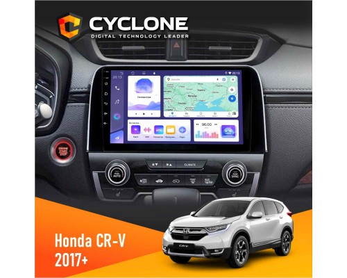 Штатна магнітола Honda CR-V 2017 Cyclone C9-011 4x64, DSP 