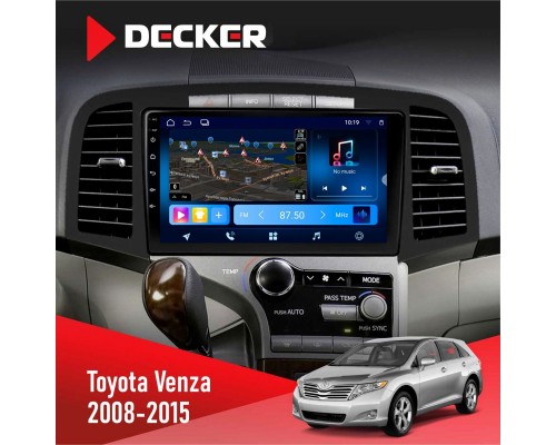 Штатна магнітола Toyota Venza 2008-2015 Decker D9-008 8x128 DSP 4G 