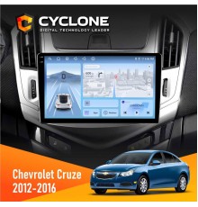Штатна магнітола Chevrolet Cruze 2012-2016 Cyclone C9-012 4x64 DSP 4G