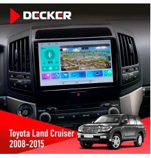Штатна магнітола Toyota Land Cruiser (200) 2008-2015 Decker D10-009 4x64, DSP, 4G, 2k