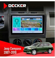 Штатна магнітола Jeep Compass 2007-2010 Decker D10-009 4x64, DSP, 4G, 2k