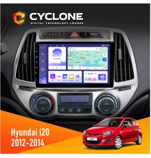 Штатна магнітола Hyundai I20 2012-2014 Cyclone C9-011 4x64, DSP
