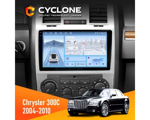 Штатна магнітола Chrysler 300C 2004-2010 Cyclone C9-012 4x64 DSP 4G 