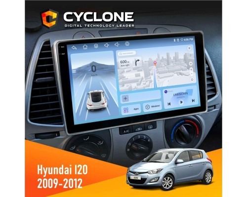 Штатна магнітола Hyundai I20 2009-2012 Cyclone C9-012 4x64 DSP 4G 