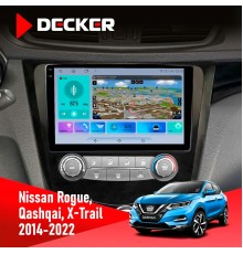Штатна магнітола Nissan Qashqai, X-Trail 2014 Decker D10-009 4x64, DSP, 4G, 2k