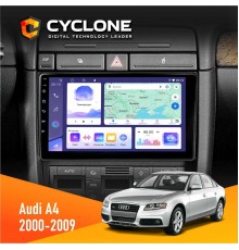 Штатна магнітола Audi A4 2000-2009 Cyclone C9-011 4x64, DSP