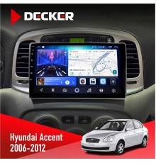 Штатна магнітола Hyundai Accent 2006-2012 Black Decker D9-006 4x64, 4G